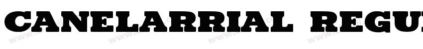 canelarrial regular字体转换